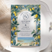 Invitation Destination romantique du citron