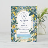 Invitation Destination romantique du citron (Debout devant)