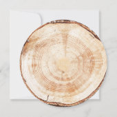 Invitation Destination Rustique Mariage forêt Bois Arrondisse (Dos)