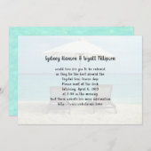 Invitation Destination Simple Mariage Chaises De Plage Invita (Devant / Derrière)