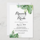 Invitation Destination Tropical Brunch avec la douche de mari (Devant)
