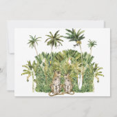 Invitation Destination Tropical Palmiers Enregistrer La Date (Dos)