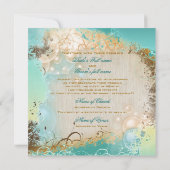 Invitation Destination tropicale à thème de mariage de plage (Dos)