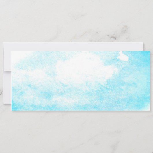 Invitation destination turquoise billets de mariage invitatio (Dos)