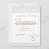Invitation Destination Wedding Travel Theme Photo Thank You (Dos)