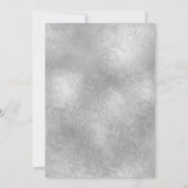 Invitation Destination World MAP SILVER Coeur amovible (Dos)