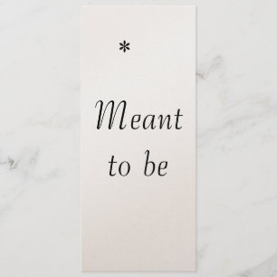 Invitation « Destinés à être » , l'invitation de mariage