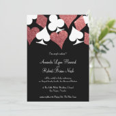 Invitation Destiny Las Vegas Mariage Inviter Rose Gold Partie (Debout devant)