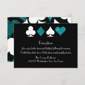 Invitation Destiny Las Vegas Réception Parties scintillant Tu (Devant / Derrière)