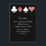 Invitation Destiny Las Vegas Réception Rose Gold Parties scin<br><div class="desc">Parfait pour un mariage de Las Vegas ! � 2birdstone 2014</div>