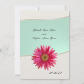 Invitation Destiny Pink Gerbera (Devant)