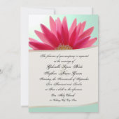 Invitation Destiny Pink Gerbera (Dos)