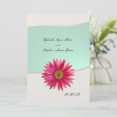 Invitation Destiny Pink Gerbera (Debout devant)