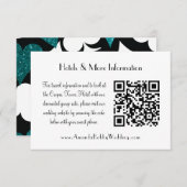 Invitation Destiny turquoise Vegas Informations Mariage Insér (Devant / Derrière)