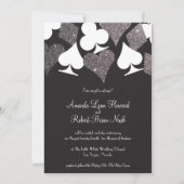 Invitation Destiny Vegas Mariage Inviter Faux Parties scintil (Devant)