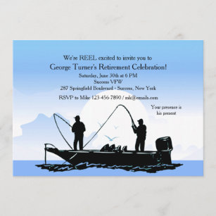 Invitations Faire Part Cartes Anniversaire Pecheur Zazzle