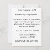 Invitation Détail de colloque par DES Thot de Maler Der (Dos)