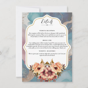 Invitation Détail de mariage élégant - Modèle modifiable