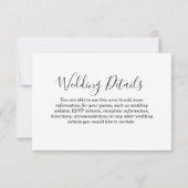 Invitation Détail de réception de mariage à Brooklyn avec vue (Dos)