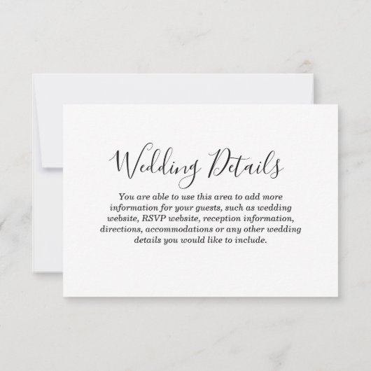 Invitation Détail de réception de mariage à Brooklyn avec vue (Dos)