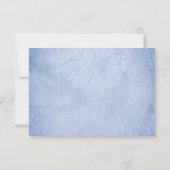 Invitation Détail de réception de mariage bleu indigo nuit (Dos)