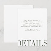 Invitation Détail de style éditorial (Devant / Derrière)