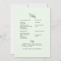 Détail du Mariage Light Sage Greenery