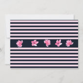 Invitation Détail du Mariage Marine et rose (Dos)