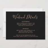 Invitation Détail du week-end Wild Leopard Bachelorette (Devant)
