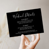 Invitation Détail du week-end Wild Leopard Bachelorette