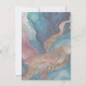 Invitation Détail élégant du mariage Slip - Modèle éditable (Dos)