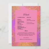 Invitation Détails colorés de mariage ethnique indien (Devant)