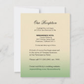 Invitation Détails de la réception de la plage Flamingo | jad (Dos)