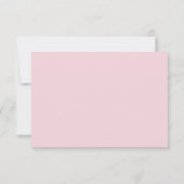 Invitation Détails de mariage de verdure d'hydrangea rose flo (Dos)