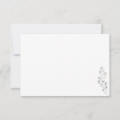 Invitation Détails de mariage indie boho clair Flower (Dos)