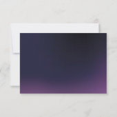 Invitation Détails de mariage moderne avec des gouttes violet (Dos)