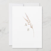 Invitation Détails de mariage Simply White Enclosure (Dos)