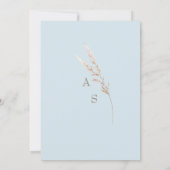 Invitation Détails de mariage Sky Blue II Enclosure (Dos)