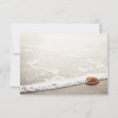 Invitation Détails du Mariage Beach Waves (Dos)