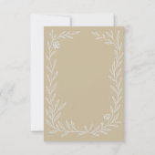 Invitation Détails du Mariage botanique (Dos)