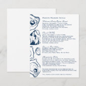 Invitation Détails du mariage huître (Devant / Derrière)