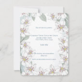 Invitation Détails du Mariage Mountain Laurel (Devant)