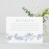 Invitation Détails du Mariage numérique ou imprimé vintage (Debout devant)