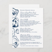 Invitation Détails du Mariage Oyster (Devant / Derrière)