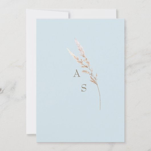 Invitation Détails du Mariage Sky Blue (Dos)