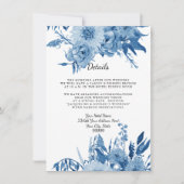 Invitation Détails Hébergement Hôtel Fleurs Bleues et Blanche (Devant)