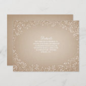 Invitation Détails Inspirés de Carton de Souffle de Bébé (Devant / Derrière)