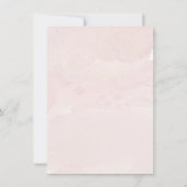 Invitation Détails Mariage Moderne Simple Fleurs Blanches Ros (Dos)