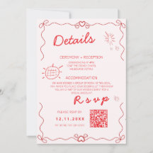 Détails modèle coloré mariage manuscrit