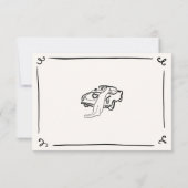 Invitation Détails sur le Mariage de la main de lunettes (Dos)